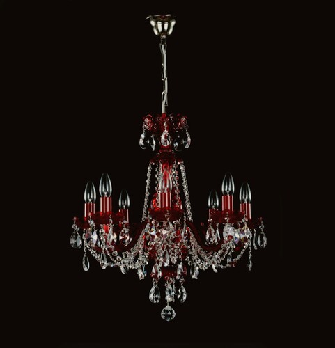 Casa Padrino Luxus Barock Kristall Kronleuchter Silber  57 x H. 55 cm - Prunkvolle Messing Kronleuchter mit b�hmischem Kristallglas - Barock M�bel - Edel & Prunkvoll