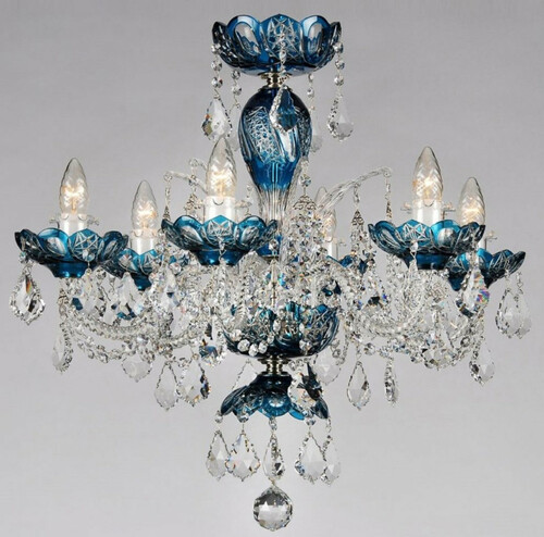 Casa Padrino Luxus Barock Kristall Kronleuchter Blau  64 x H. 60 cm - Hotel & Restaurant Kronleuchter - Barock Leuchten - Edel & Prunkvoll