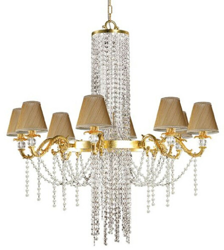 Casa Padrino Luxus Barock Kronleuchter Gold  101 x H. 100 cm - Prunkvoller L�ster mit edlem Swarovski Kristallglas - Barock M�bel - Edel & Prunkvoll