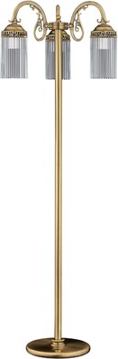 Casa Padrino Luxus Barock Stehleuchte Messing mit Patina H. 166 cm - Barockstil Stehleuchten