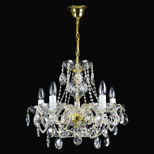 Casa Padrino Luxus Barock Kristall Tischleuchte Gold 53 x 28 x H. 41 cm - Prunkvolle Messing Tischleuchte mit b�hmischem Kristallglas - Barock M�bel - Edel & Prunkvoll