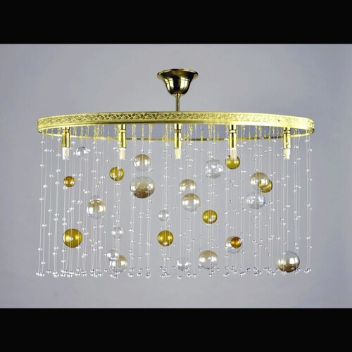Casa Padrino Luxus Barock Kristall Wandleuchte Gold 72 x 26 x H. 46 cm - Prunkvolle Messing Wandleuchte mit b�hmischem Kristallglas - Barock M�bel - Edel & Prunkvoll