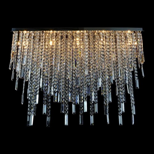 Casa Padrino Luxus Barock Kristall Wandleuchte Silber 100 x 20 x H. 70 cm - Prunkvolle Messing Wandleuchte mit b�hmischem Kristallglas - Barock M�bel - Edel & Prunkvoll