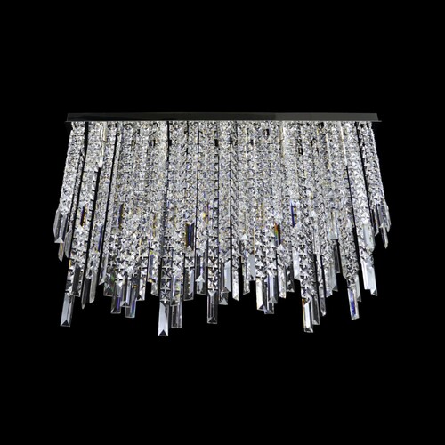 Casa Padrino Luxus Barock Kristall Wandleuchte Silber 100 x 20 x H. 70 cm - Prunkvolle Messing Wandleuchte mit b�hmischem Kristallglas - Barock M�bel - Edel & Prunkvoll