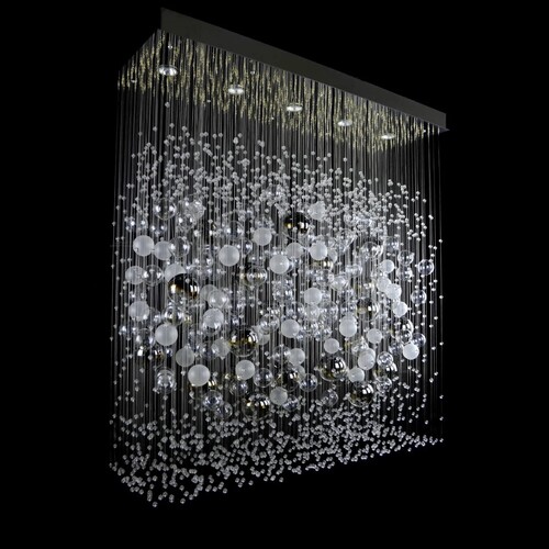 Casa Padrino Luxus Barock Kristall Wandleuchte Silber 100 x 35 x H. 105 cm - Prunkvolle Messing Wandleuchte mit b�hmischem Kristallglas - Barock M�bel - Edel & Prunkvoll