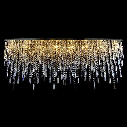 Casa Padrino Luxus Barock Kristall Wandleuchte Silber 160 x 20 x H. 70 cm - Prunkvolle Messing Wandleuchte mit b�hmischem Kristallglas - Barock M�bel - Edel & Prunkvoll