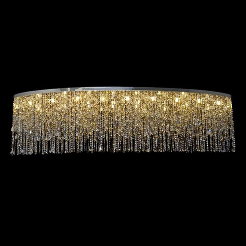 Casa Padrino Luxus Barock Kristall Wandleuchte Silber 200 x 60 x H. 50 cm - Prunkvolle Messing Wandleuchte mit b�hmischem Kristallglas - Barock M�bel - Edel & Prunkvoll