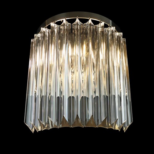 Casa Padrino Luxus Barock Kristall Wandleuchte Silber 25 x 12.5 x H. 31 cm - Prunkvolle Messing Wandleuchte mit b�hmischem Kristallglas - Barock M�bel - Edel & Prunkvoll