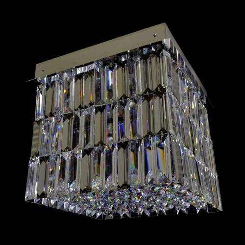 Casa Padrino Luxus Barock Kristall Wandleuchte Silber 40 x 40 x H. 35 cm - Prunkvolle Messing Wandleuchte mit b�hmischem Kristallglas - Barock M�bel - Edel & Prunkvoll