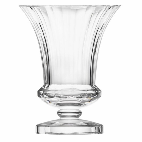 Casa Padrino Luxus Barock Kristallglas Vase  15 x H. 15,2 cm - Mundgeblasen