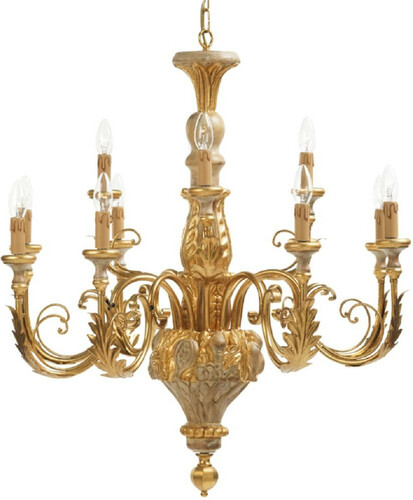 Casa Padrino Luxus Barock Kronleuchter Gold  80 x H. 90 cm - Prunkvoller Hotel & Restaurant Kronleuchter