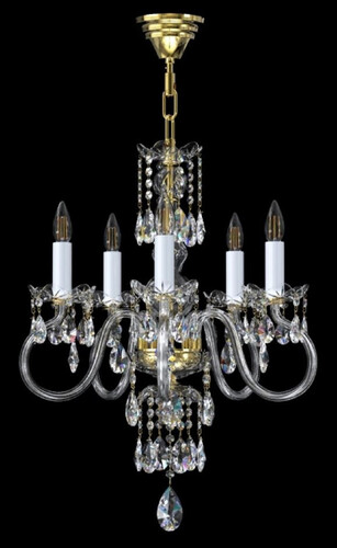 Casa Padrino Luxus Barock Kristall Kronleuchter Gold / Wei�  52 x H. 68 cm - Prunkvoller Barockstil Kronleuchter mit b�hmischen Kristallglas - Barock Kristall Leuchten