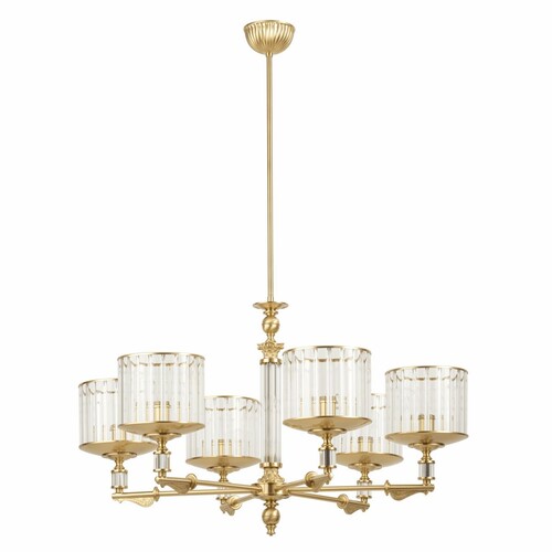 Casa Padrino Luxus Barock Kronleuchter Matt Gold  76 x H. 70 cm