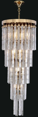 Casa Padrino Luxus Barock LED Kronleuchter Gold  50 x H. 80 cm - Prunkvoller Kronleuchter im Barockstil - Luxus Qualit�t