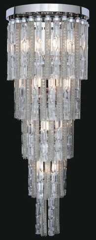 Casa Padrino Luxus Barock LED Wandleuchte Silber 30 x 30 x H. 80 cm - Wandlampe im Barockstil - Edel & Prunkvoll