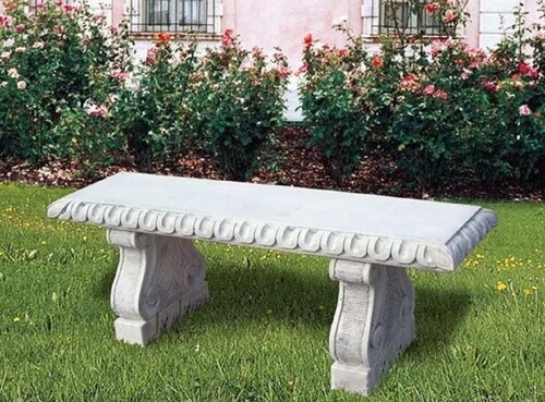 Casa Padrino Luxus Barock Gartenbank 140 cm - Barock Gartenm�bel Made in Italy