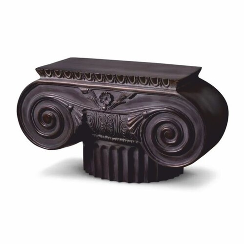 Casa Padrino Luxus Barock Metall Deko Objekt S�ulenkopf Bronze 48,5 cm