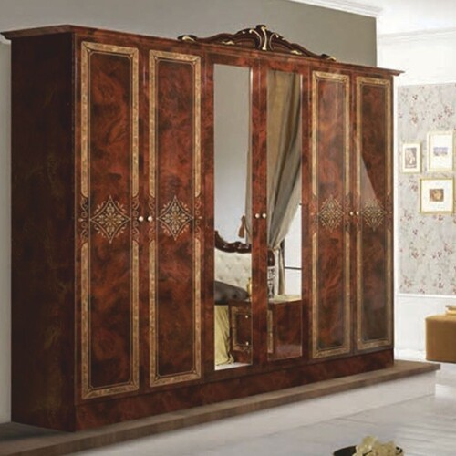 Casa Padrino Luxus Barock Schlafzimmer Schrank Braun / Gold 261,4 cm - Barock Schlafzimmer M�bel