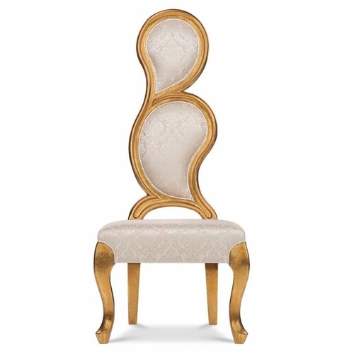 Casa Padrino Luxus Barock Sessel Rechte Seite Silber / Gold H. 142 cm - Barock M�bel