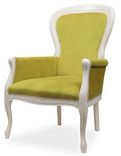 Casa Padrino Luxus Barock Sessel Gr�n / Wei� - Luxus Wohnzimmer Sessel im Barockstil - Luxus Wohnzimmer M�bel im Barockstil - Barock M�bel - Edel & Prunkvoll