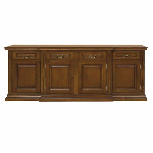 Casa Padrino Luxus Barock Massivholz Sideboard Braun 233 cm - Barock M�bel