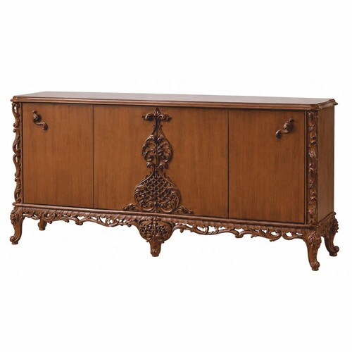 Casa Padrino Luxus Barock Sideboard Braun 230 cm - Prunkvolle Barockstil M�bel