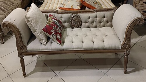 Pomp��s by Casa Padrino Luxus Barock Chesterfield Sitzbank Provence Grau / Braun 170 cm - Designed by Harald Gl��ckler