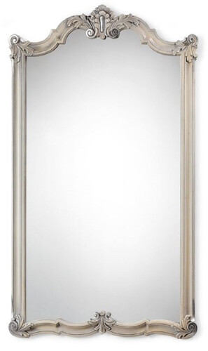 Casa Padrino Luxus Barock Spiegel Antik Beige / Silber - Prunkvoller Barockstil Massivholz Wandspiegel - Luxus M�bel im Barockstil - Barock Interior - Luxus Qualit�t - Made in Italy