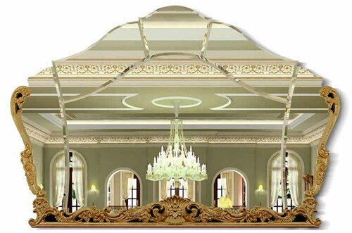 Casa Padrino Luxus Barock Spiegel Gold 209 cm - Barockstil Wandspiegel - Made in Italy