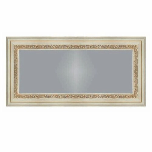 Casa Padrino Luxus Barock Spiegel Elfenbein / Gold 190 x H. 110 cm - Made in Italy