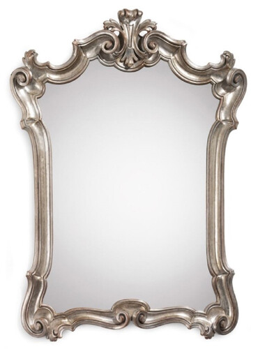 Casa Padrino Luxus Barock Spiegel Silber - Handgefertigter italienischer Barockstil Wandspiegel - Luxus M�bel im Barockstil - Barock M�bel - Luxus Qualit�t - Made in Italy