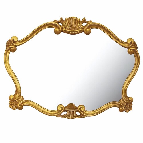 Casa Padrino Luxus Barock Spiegel Gold 92 cm - Barock M�bel - Made in Italy