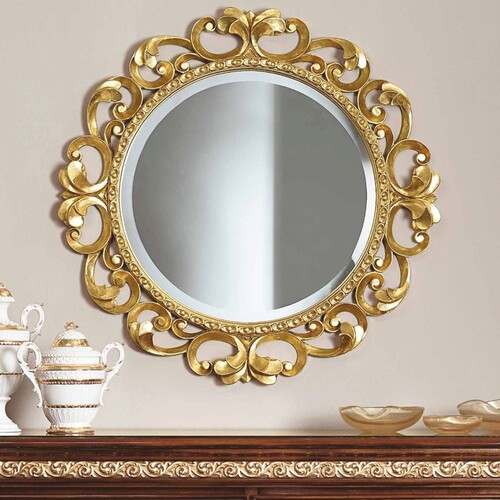 Casa Padrino Luxus Barock Spiegel Gold  126 cm - Barock M�bel - Made in Italy