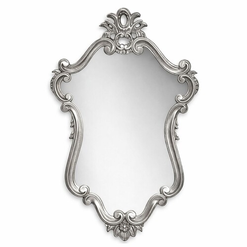 Casa Padrino Luxus Barock Spiegel Silber H. 100 cm - Barock M�bel - Made in Italy