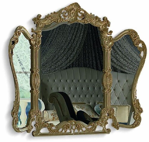 Casa Padrino Luxus Barock Spiegel Antik Gold H. 165 cm - Made in Italy