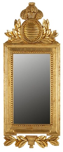 Casa Padrino Luxus Barock Spiegel Gold H. 82 cm - Barock M�bel - Made in Italy