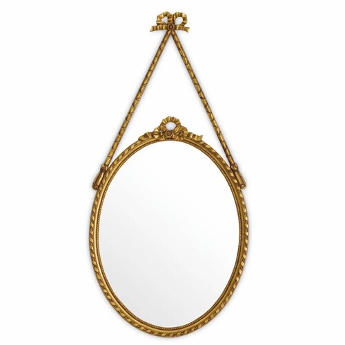 Casa Padrino Luxus Barock Mahagoni Spiegel Antik Gold H. 111 cm - Barockstil Wandspiegel - Barock M�bel