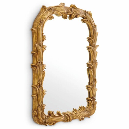 Casa Padrino Luxus Barock Mahagoni Spiegel Antik Gold H. 129 cm - Barock M�bel