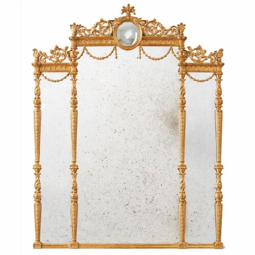 Casa Padrino Luxus Barock Spiegel Gold / Antik H. 185 cm - Barock M�bel - Made in Italy