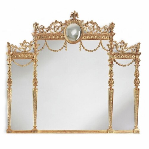 Casa Padrino Luxus Barock Spiegel Gold - Italienischer Barockstil Wandspiegel - Luxus M�bel im Barockstil - Prunkvolle Barock M�bel - Luxus Qualit�t - Made in Italy