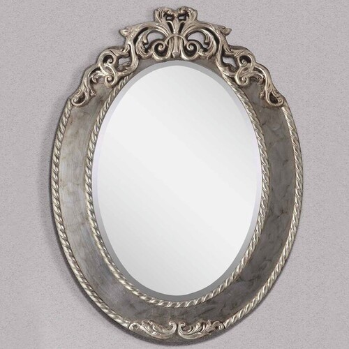 Casa Padrino Luxus Barock Spiegel Silber H. 95 cm - Barock M�bel - Made in Italy