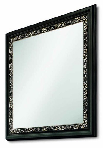 Casa Padrino Luxus Barock Spiegel Schwarz / Gold 146,5 cm - Made in Italy