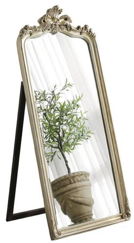 Casa Padrino Luxus Barock Standspiegel Antik Silber - Prunkvoller Barockstil Spiegel - Luxus Schlafzimmer M�bel im Barockstil - Barock M�bel - Luxus Qualit�t - Made in Italy