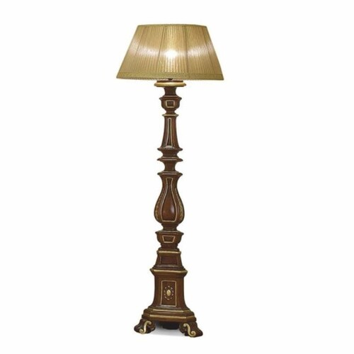 Casa Padrino Luxus Barock Stehleuchte Braun / Gold H. 187 cm - Made in Italy