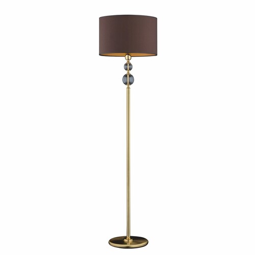 Casa Padrino Luxus Barock Stehleuchte Gold / Braun H. 172 cm - Barockstil Stehleuchten