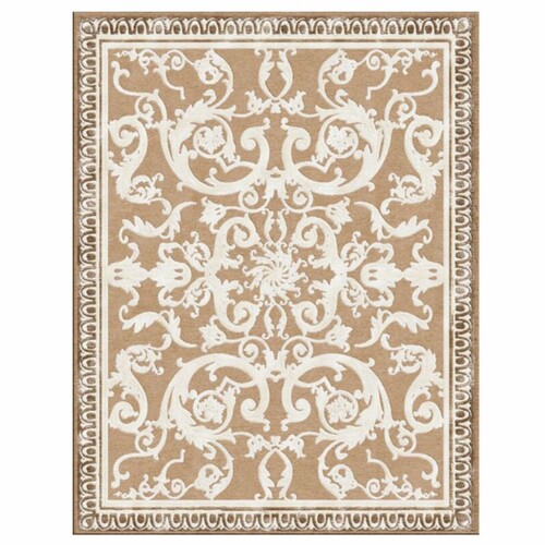 Casa Padrino Luxus Barock Wohnzimmer Wollteppich Braun - Verschiedene Gr��en