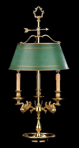 Casa Padrino Luxus Barock Tischleuchte Franz�sisches Gold / Antik Gr�n  38 x H. 83 cm - Prunkvolle Barockstil Schreibtischleuchte - Edel & Prunkvoll - Luxus Qualit�t - Made in Italy