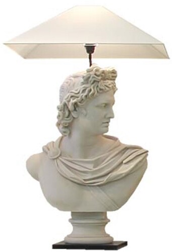 Casa Padrino Luxus Barock Tischleuchte Grau / Schwarz / Wei� - Schreibtischleuchte im Barockstil