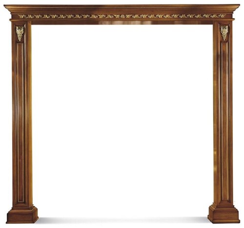 Casa Padrino Luxus Barock Doppel T�rrahmen Braun / Gold 271,5 x H. 248 cm - Made in Italy