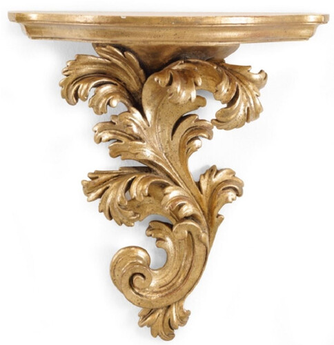 Casa Padrino Luxus Barock Wandkonsole Antik Gold - Handgefertigte Barockstil Wanddeko Konsole - Barock Wanddeko - Barock M�bel - Luxus Qualit�t - Made in Italy